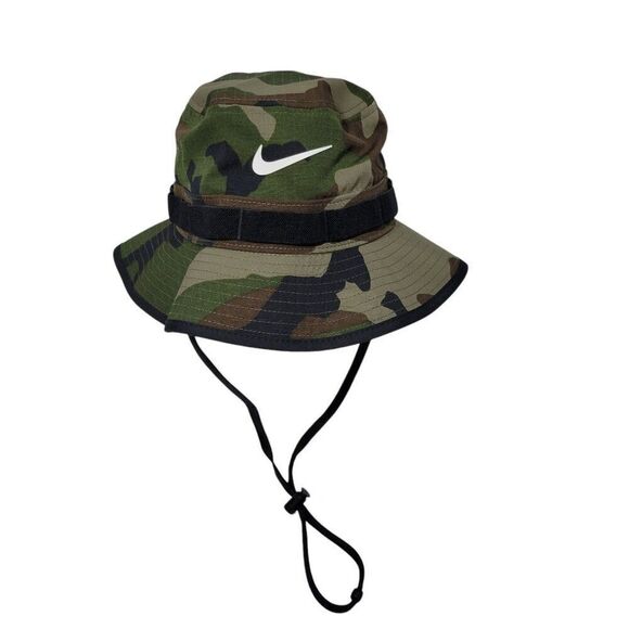 Nike Dri-Fit Apex Bucket Hat Camo Print Size Medium Boonie Cap Adult Unisex NEW - Picture 1 of 13